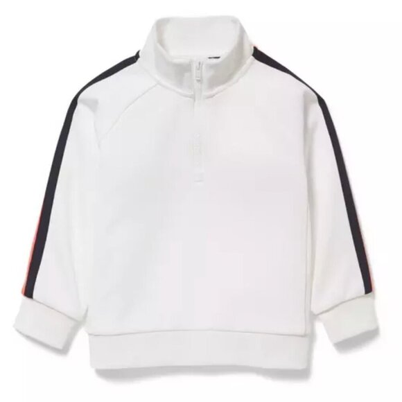 Janie and Jack Other - NWT Janie and Jack Boy's Half-Zip Stripe Pullover White Size 7-8